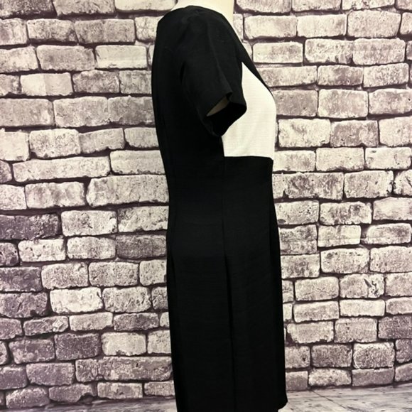 MENU NWT Vintage Black & White Short Sleeve Dress Size 8 - Picture 9 of 10